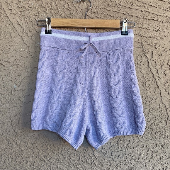 MANGO SET Lavender Cableknit Sweater Vest & Knit Shorts Co-ord Set - Picture 7 of 12